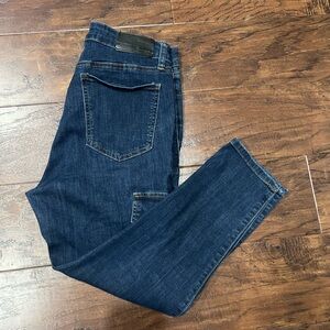 Classic Blue High Rise Skinny Capri